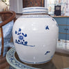 Danny's Fine Porcelain Large Bulb Jar - Floral & Bird
