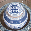 Danny's Fine Porcelain Bulb Jar -Double Happiness - Blue & White Classic