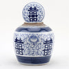 Danny's Fine Porcelain Bulb Jar -Double Happiness - Blue & White Classic