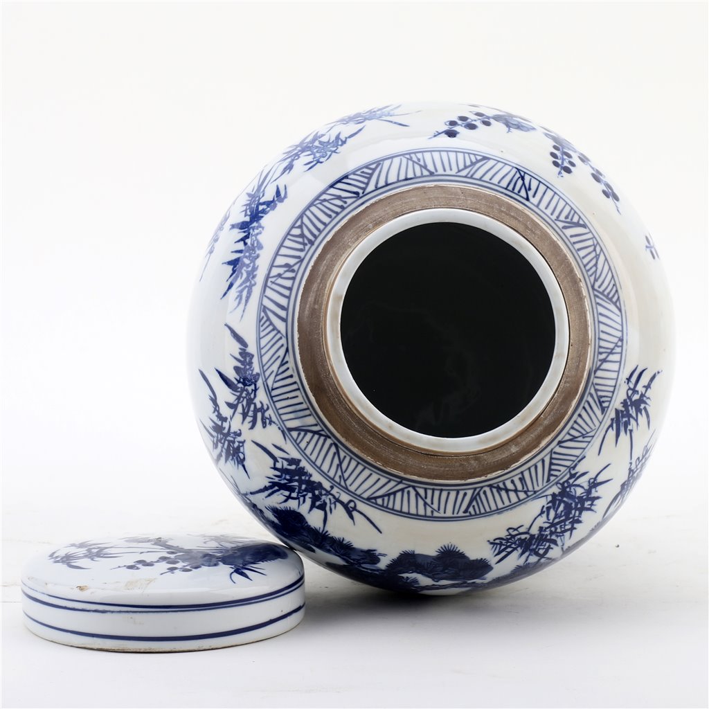 Danny's Fine Porcelain Large Bulb Jar - Floral