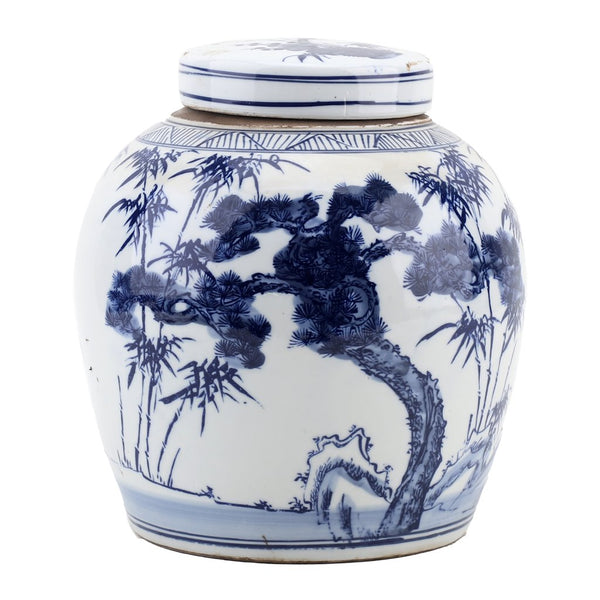 Danny's Fine Porcelain Large Bulb Jar - Floral