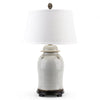 Danny's Fine Porcelain Lidded Jar Lamp- Antique White