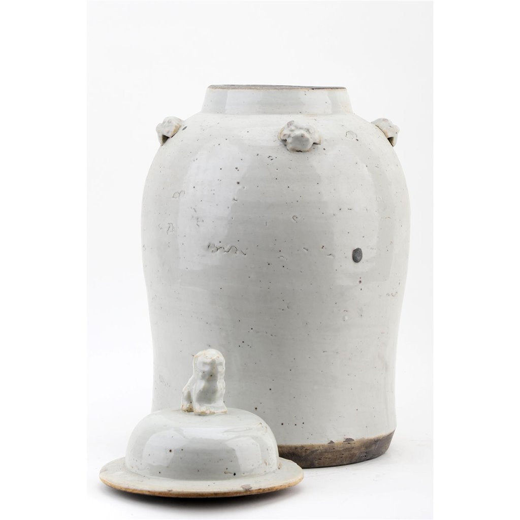 Danny's Fine Porcelain Lidded Jar- Antique White