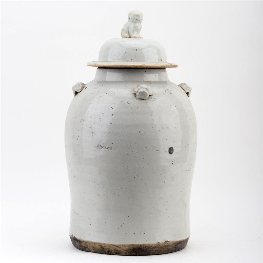 Danny's Fine Porcelain Lidded Jar- Antique White