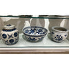 Danny's Fine Porcelain Blue & White Garden Scene Basin