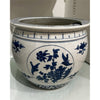 Danny's Fine Porcelain Blue & White Garden Scene Basin