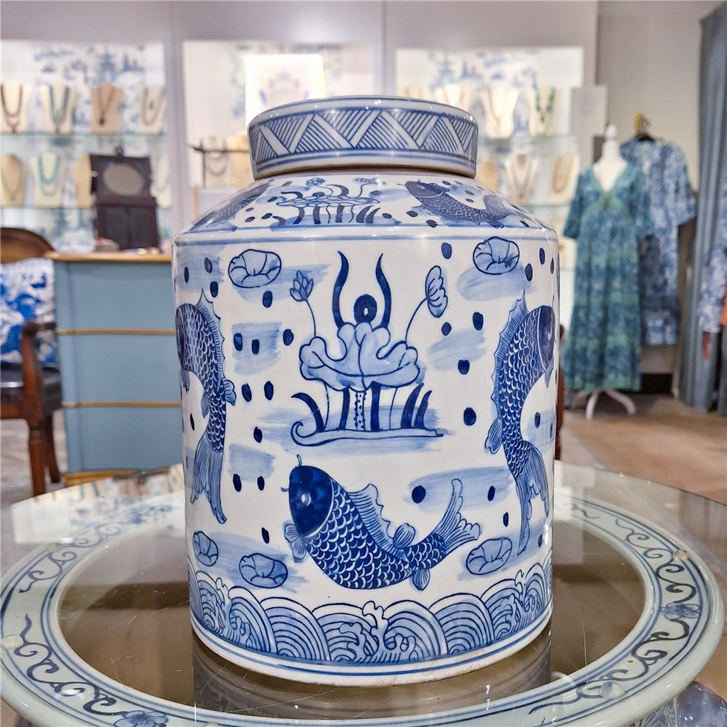 Danny's Fine Porcelain Lidded Tea Jar