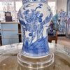 Danny's Fine Porcelain Blue & White Flower Vase Lamp