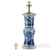 Danny's Fine Porcelain Blue & White Flower Vase Lamp