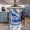Danny's Fine Porcelain Blue & White Flower Vase Lamp