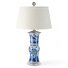 Danny's Fine Porcelain Blue & White Flower Vase Lamp