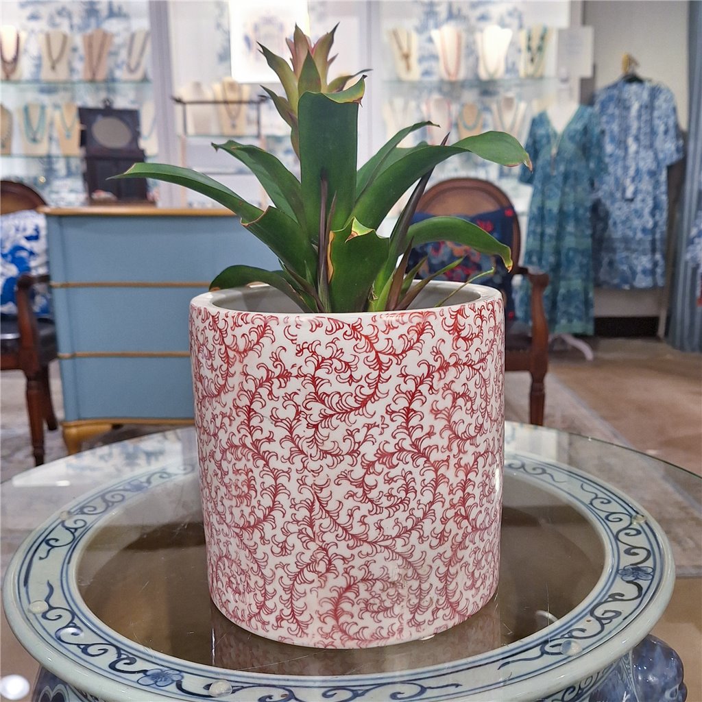 Danny's Fine Porcelain Planter (salmon Color)