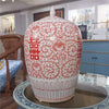 Danny's Fine Porcelain Jar - Double Happiness (salmon Color)