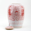 Danny's Fine Porcelain Jar - Double Happiness (salmon Color)