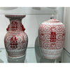 Danny's Fine Porcelain Jar - Double Happiness (salmon Color)