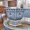 Danny's Fine Porcelain Octagonal Planter Floral (smaller)