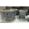 Danny's Fine Porcelain Octagonal Planter Floral (smaller)