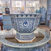 Danny's Fine Porcelain Octagonal Planter Floral (smaller)