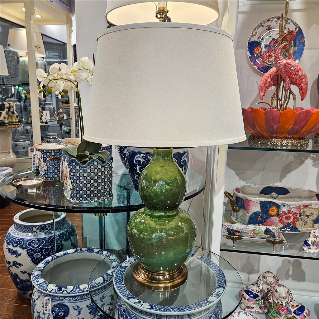 Danny's Fine Porcelain Gourd Lamp -Jade Dripping Glaze[2-830-19] (color Various)