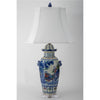 Danny's Fine Porcelain Pagoda Lidded Jar Lamp - Multi-Color People