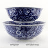 Danny's Fine Porcelain Bowl - Blue & White Floral and Butterflies