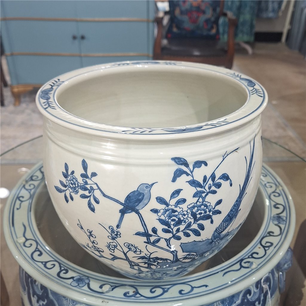Danny's Fine Porcelain Planter-Birds