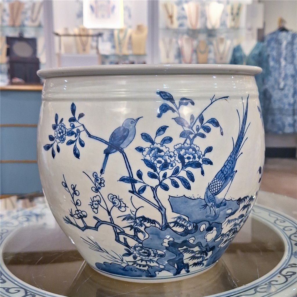 Danny's Fine Porcelain Planter-Birds