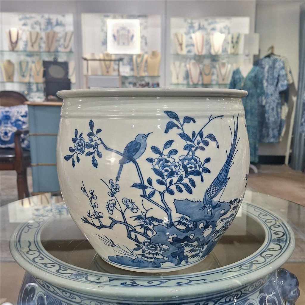 Danny's Fine Porcelain Planter-Birds
