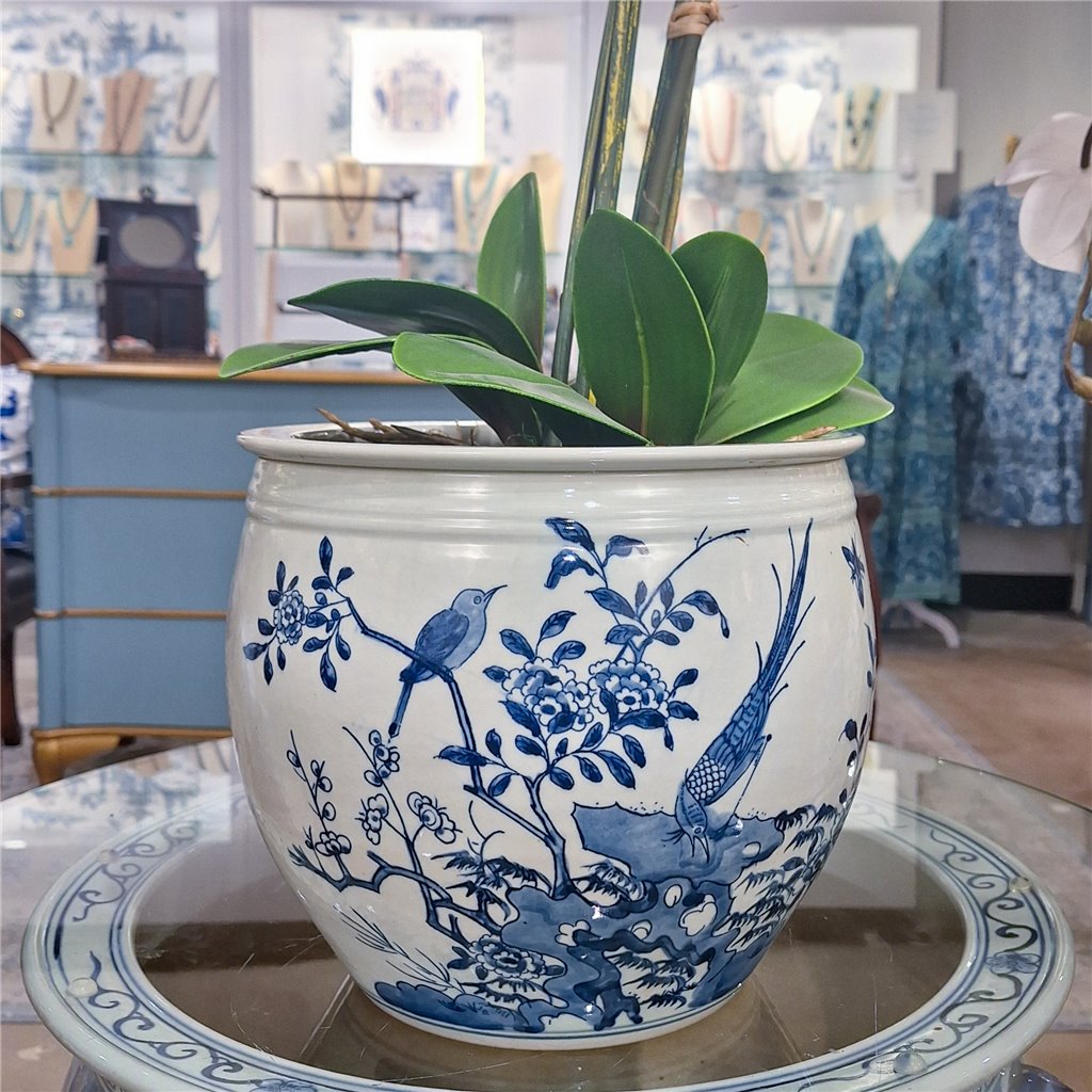 Danny's Fine Porcelain Planter-Birds