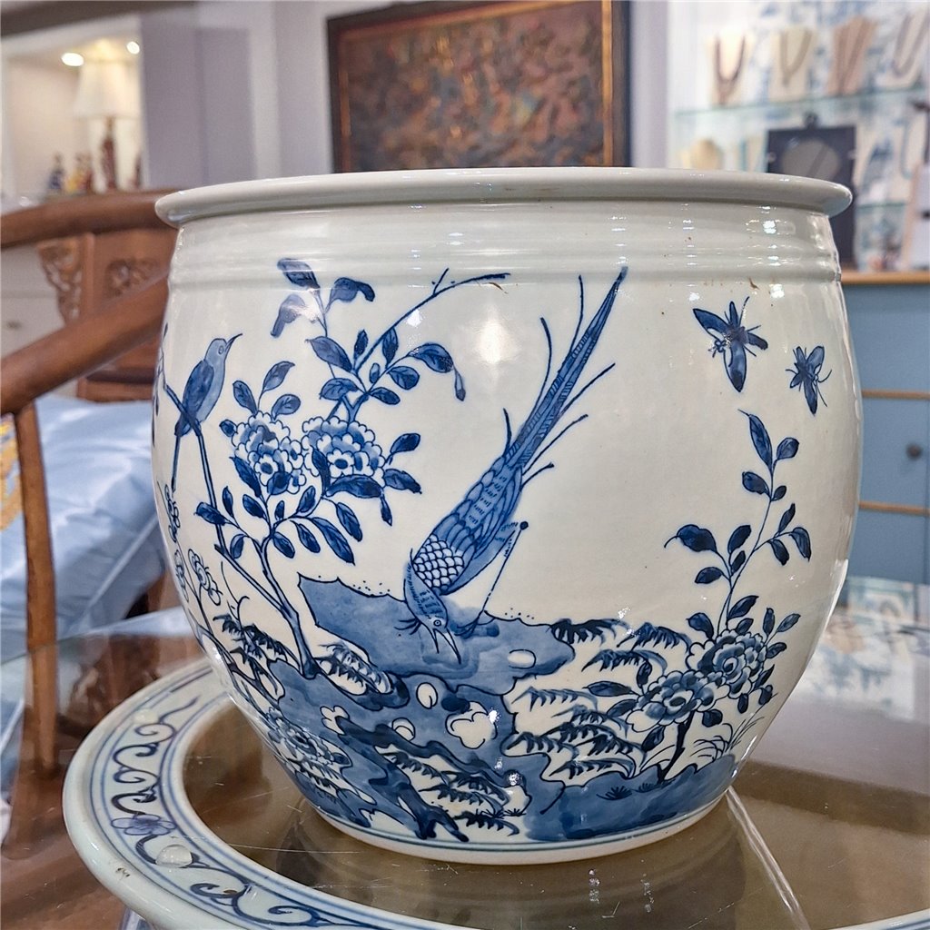 Danny's Fine Porcelain Planter-Birds