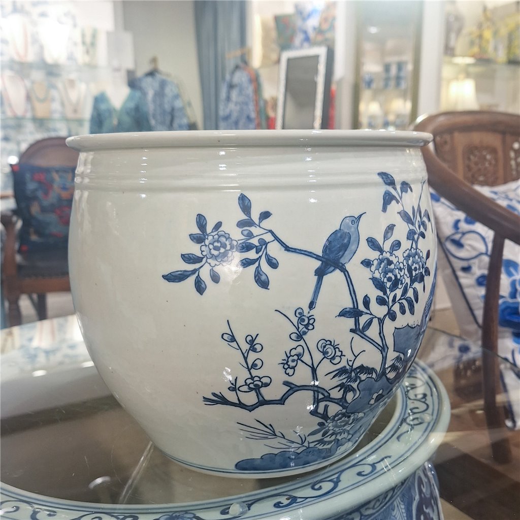 Danny's Fine Porcelain Planter-Birds