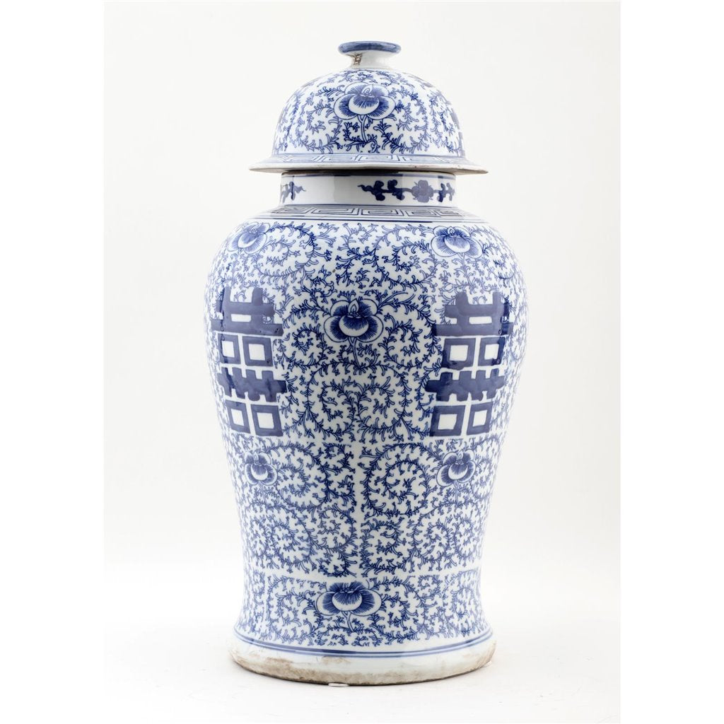 Danny's Fine Porcelain Double Happiness Lidded Jar (classic)