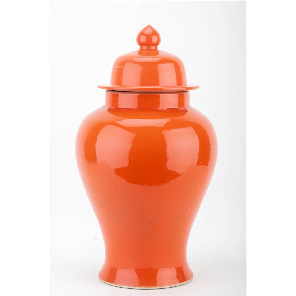 Danny's Fine Porcelain Antique Finish Jar - Coral