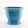 Danny's Fine Porcelain Porcelain Octagonal Footed Planter - Sky Blue (small)