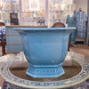 Danny's Fine Porcelain Porcelain Octagonal Footed Planter - Sky Blue (small)