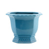 Danny's Fine Porcelain Porcelain Octagonal Footed Planter - Sky Blue (small)