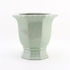 Danny's Fine Porcelain Octagonal Footed Planter - Light Green (small)