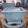Danny's Fine Porcelain Porcelain Rectangular Planter - Sky Blue (large)
