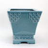 Danny's Fine Porcelain Porcelain Rectangular Planter - Sky Blue (large)