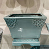 Danny's Fine Porcelain Porcelain Rectangular Planter - Sky Blue (large)