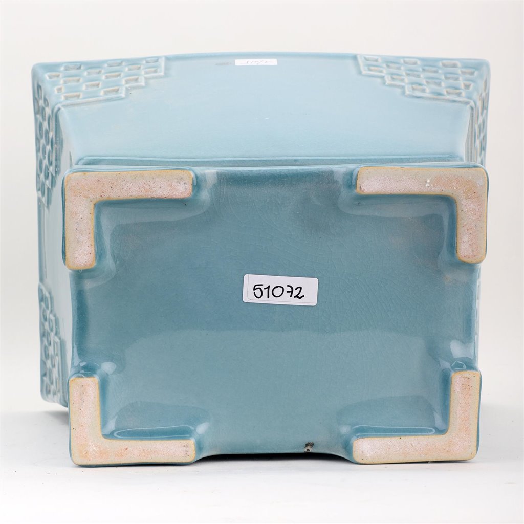 Danny's Fine Porcelain Porcelain Rectangular Planter - Sky Blue (large)