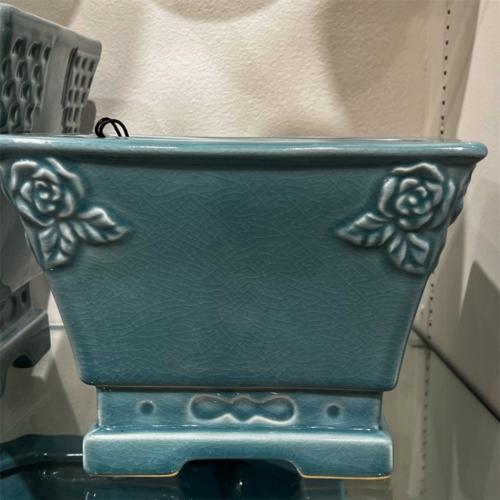 Danny's Fine Porcelain Porcelain Rectangular Planter - Sky Blue (small)