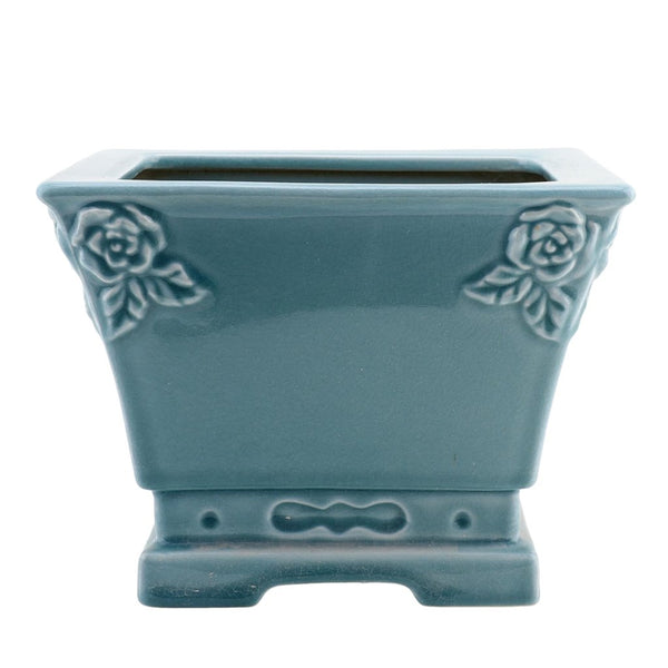 Danny's Fine Porcelain Porcelain Rectangular Planter - Sky Blue (small)