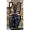 Danny's Fine Porcelain Double Dragon Handle Vase-Cobalt Blue