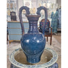 Danny's Fine Porcelain Double Dragon Handle Vase-Cobalt Blue