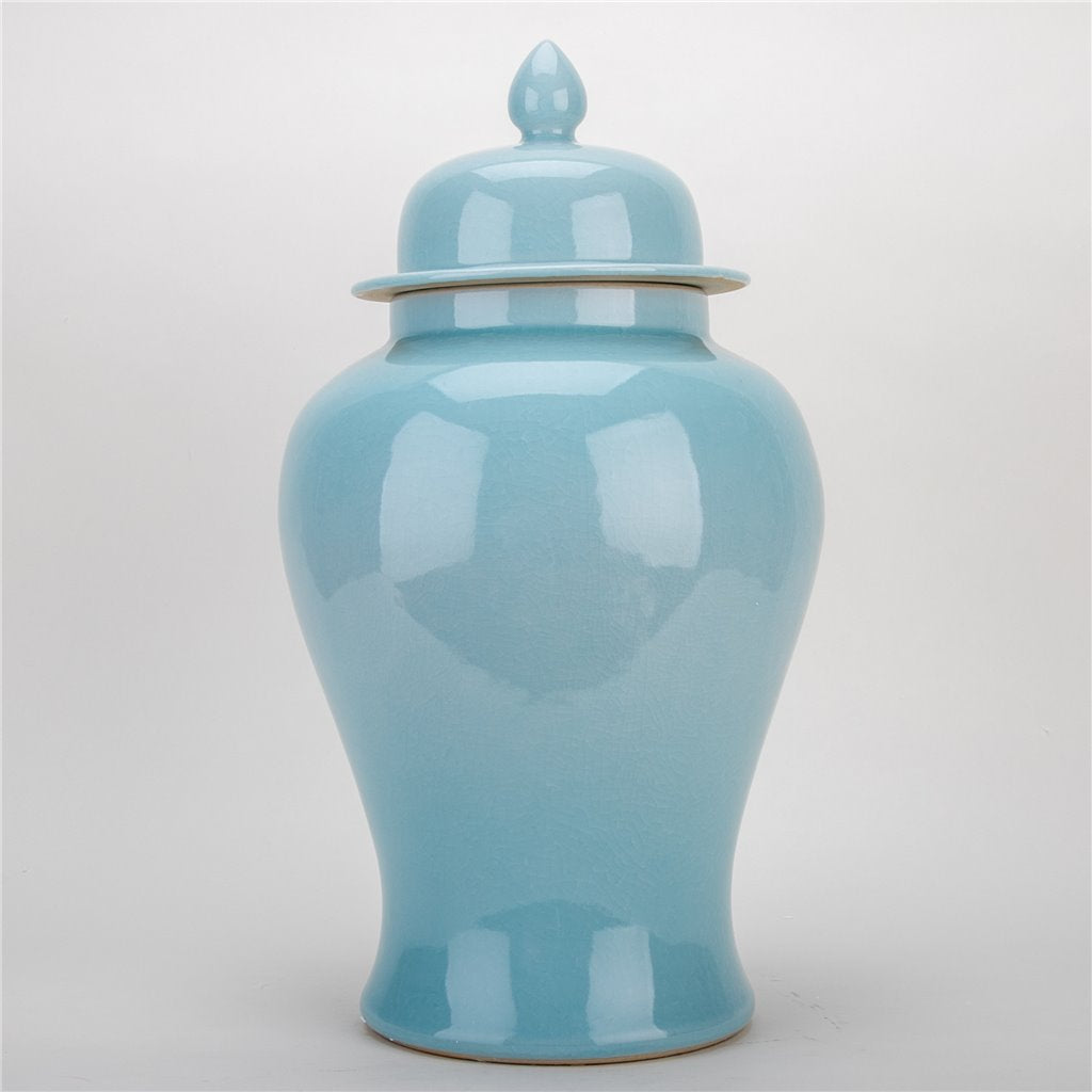 Danny's Fine Porcelain Large Temple Jar - Celadon