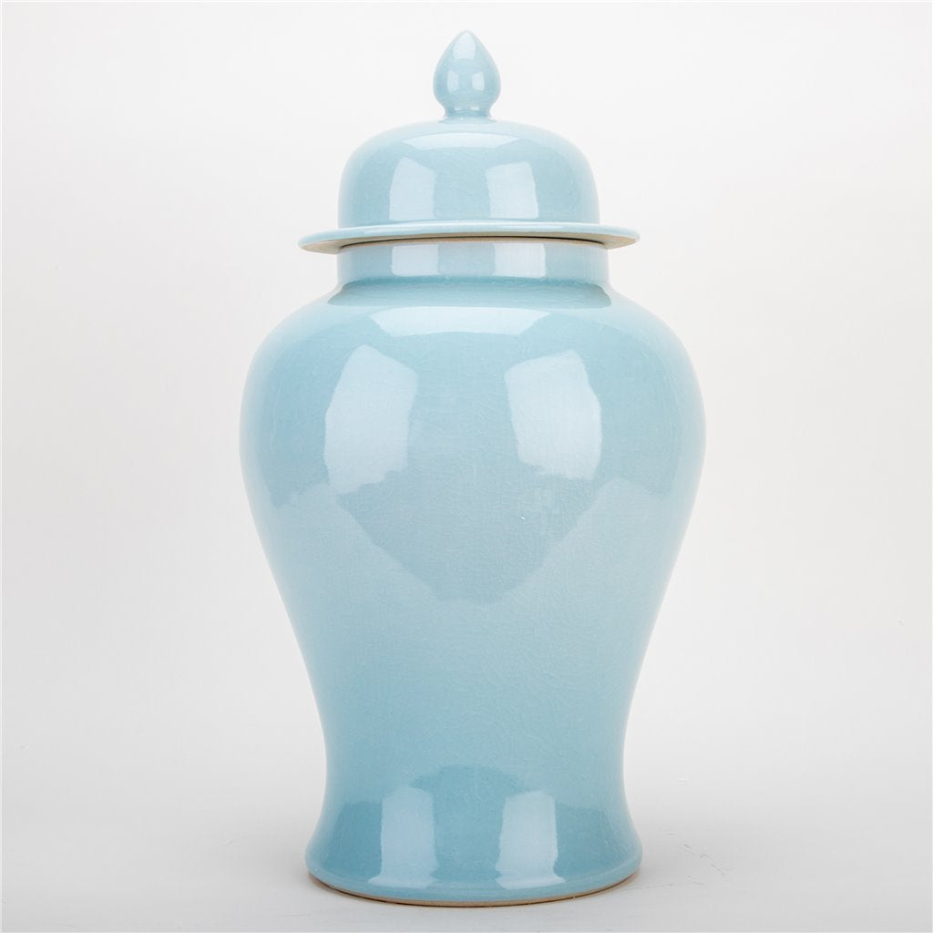 Danny's Fine Porcelain Large Temple Jar - Celadon