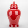 Danny's Fine Porcelain Large Temple Jar - Red Crackle