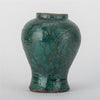 Danny's Fine Porcelain Green Lidded Peach Lid Temple Jar Majestic Bird Pattern