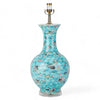 Danny's Fine Porcelain Ball Vase Lamp - Blue and Crane (acrylic Stand)